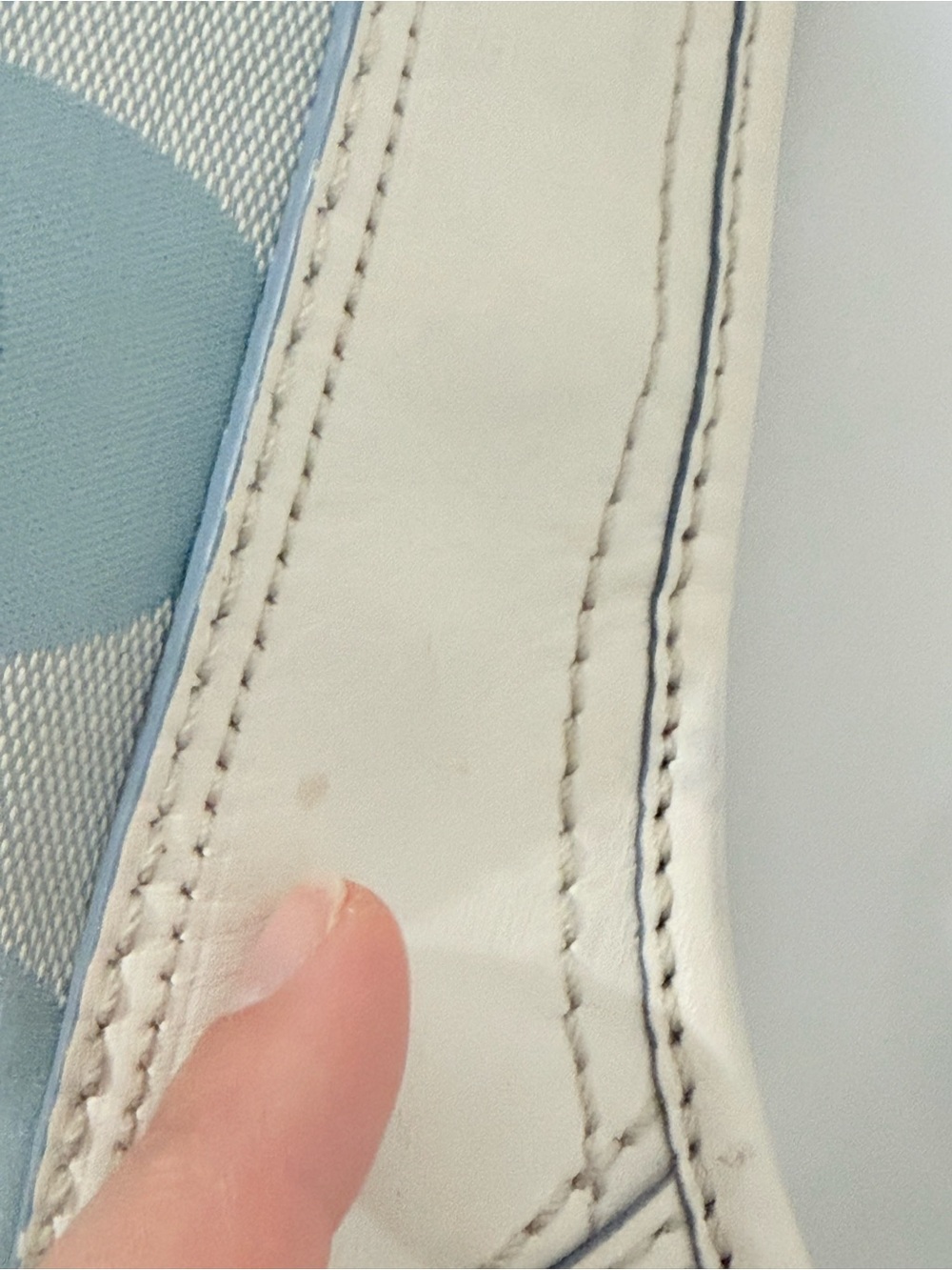 Coach F13358 Signature Bucket Bag Blue & White Canvas Leather Crossbody - Picture 8 of 12